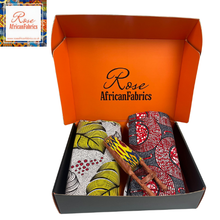 Load image into Gallery viewer, Block Print Ankara Gift Sets - 008