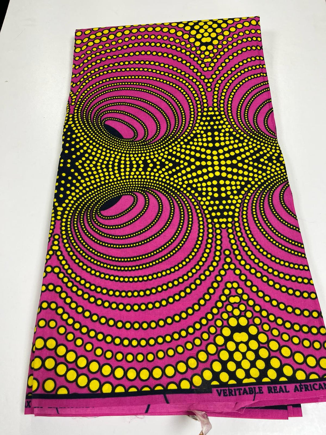 Pink and Yellow Ankara Print - 6 Yards