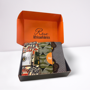 Rose African Fabrics Gift Set - Ankara Print