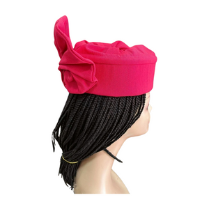 Fuchsia Pink Aso Oke Cap/Zara Cap