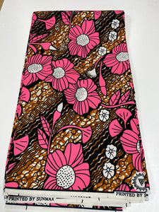 Pink Ankara Print - 6 Yards