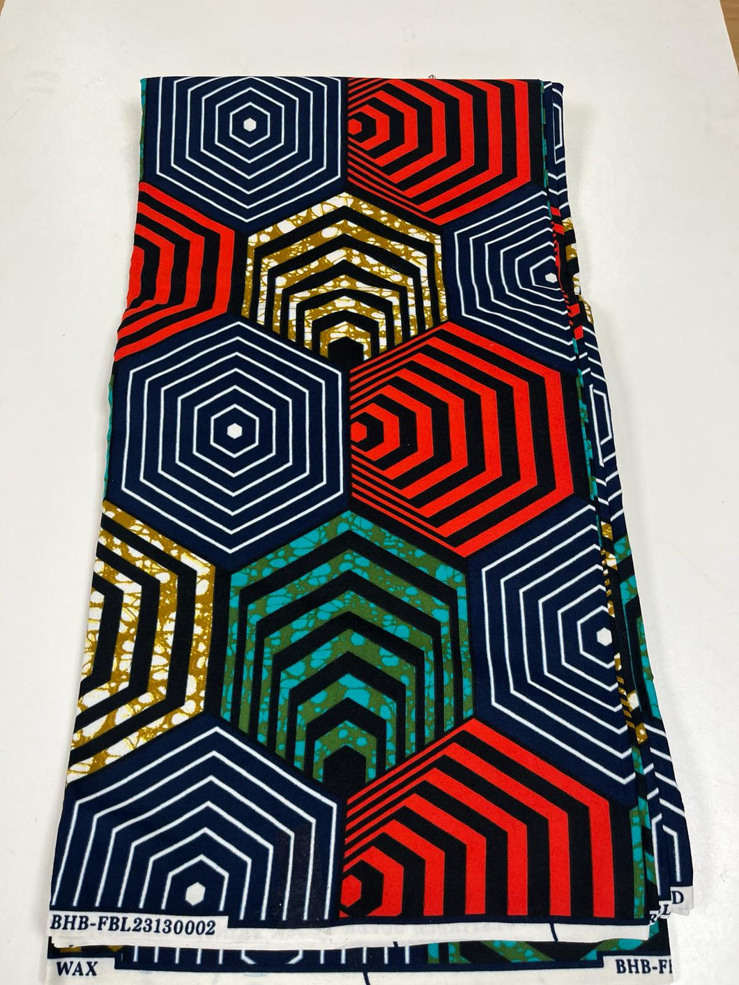 Multicoloured Ankara Print - 6 Yards