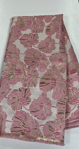 Baby Pink Brocade Lace