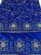 Load image into Gallery viewer, Royal Blue Net George with Blouse Fabric (3 Pieces)
