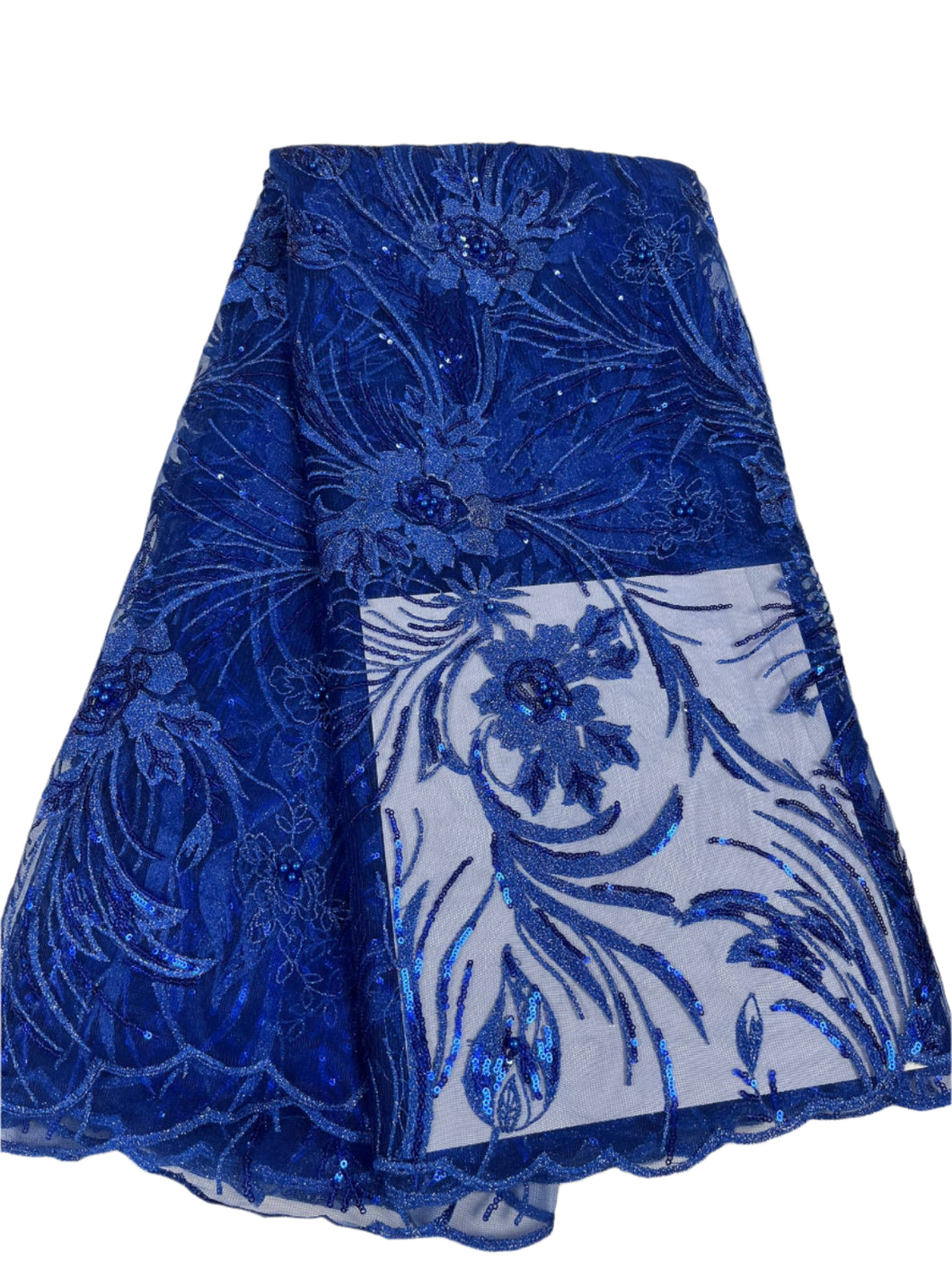 Royal Blue French Lace - 5 Yards