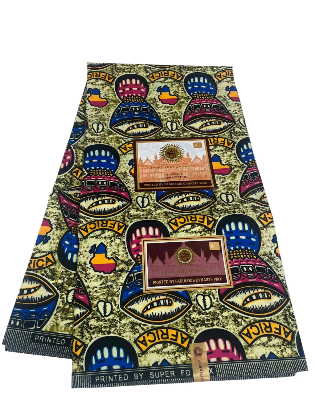 Multicoloured Ankara Print - 6 Yards