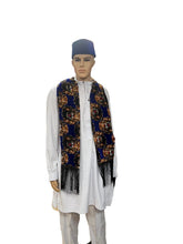 Load image into Gallery viewer, Blue Isi Agu Neck Sash
