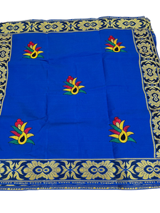 Royal Blue Intorica George - 6 Yards