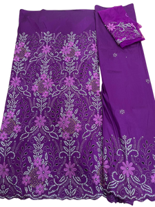 Magenta Full Body Works George with Blouse Fabric (3 Pieces)