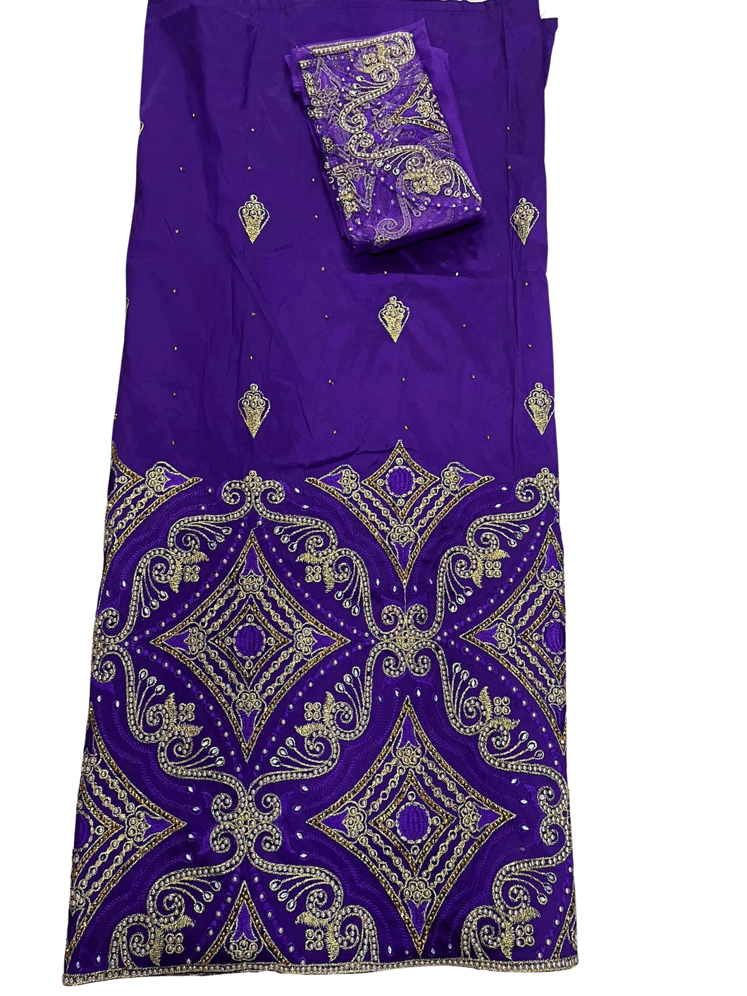 Purple George with Blouse Fabric