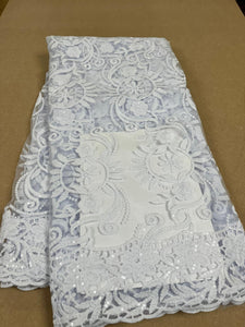 White French Lace - 5 Yards