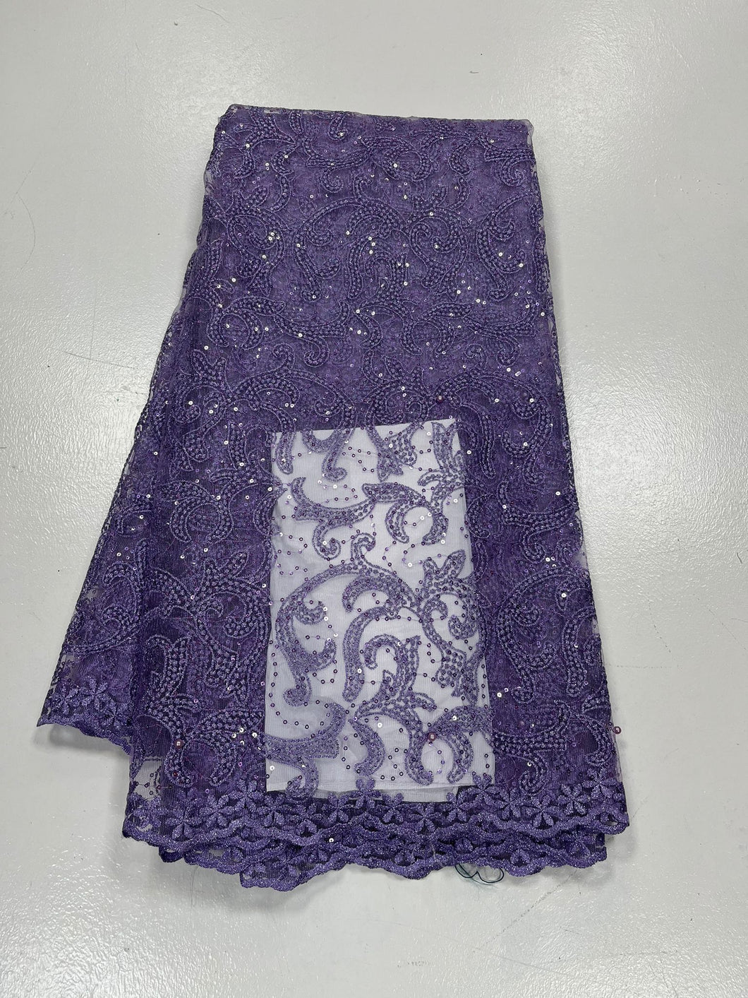 Lilac French Lace - 5 Yards