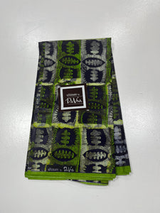 Green Batik Style Ankara - 6 Yards
