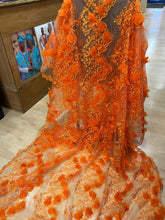 Load image into Gallery viewer, Orange Petal French Lace - 5 Yards
