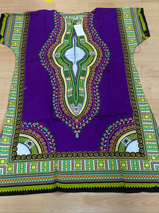 Purple Dashiki Dress