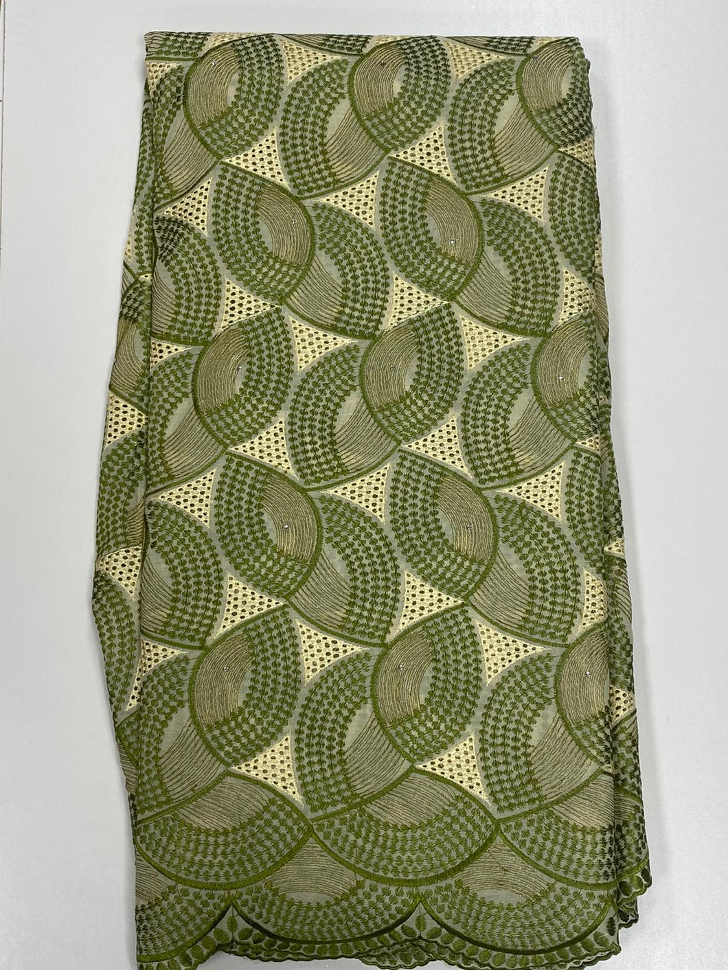Olive Green Cord Lace - 5 Yards