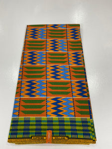 Kente Print Ankara - 6 Yards